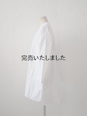 画像5: jujudhau(ズーズーダウ) P.O. HENRY TUNIC-プルオーバーヘンリーチュニック- ツイルホワイト