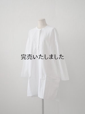 画像7: jujudhau(ズーズーダウ) P.O. HENRY TUNIC-プルオーバーヘンリーチュニック- ツイルホワイト
