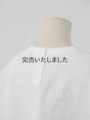 画像10: jujudhau(ズーズーダウ) SMALL NECK SHIRTS-スモールネックシャツ- リネンコットンホワイト