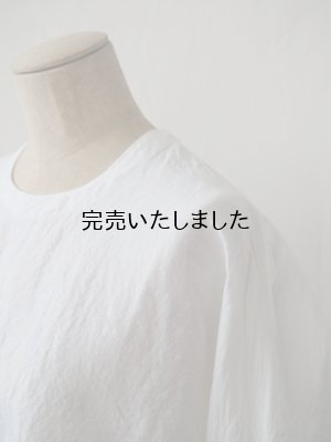 画像6: jujudhau(ズーズーダウ) SMALL NECK SHIRTS-スモールネックシャツ- リネンコットンホワイト