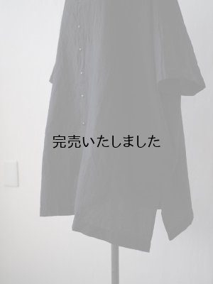 画像7: jujudhau(ズーズーダウ) RECTANGLE TUNIC-レクタングルチュニック- リネンコットンブラック