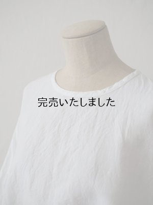 画像5:  【再入荷】jujudhau(ズーズーダウ) WIDE SHIRTS-ワイドシャツ- リネンコットンホワイト