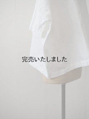 画像9:  【再入荷】jujudhau(ズーズーダウ) WIDE SHIRTS-ワイドシャツ- リネンコットンホワイト