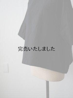 画像7: jujudhau(ズーズーダウ) WIDE SHIRTS-ワイドシャツ- リネンコットンブラック