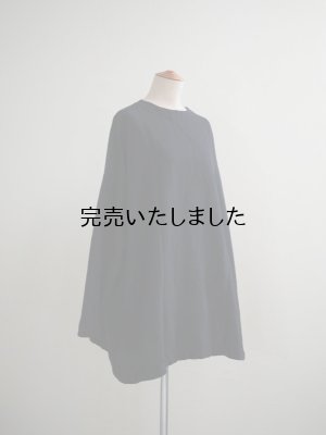 画像12: jujudhau(ズーズーダウ) BOTH SIDE TUNIC-ボスサイドチュニック-ウールコットンブラック