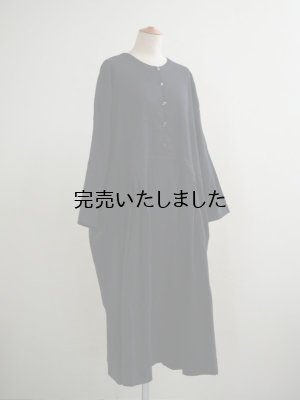 画像5: jujudhau(ズーズーダウ) BUTTON DRESS-ボタンドレス- ウールコットンブラック