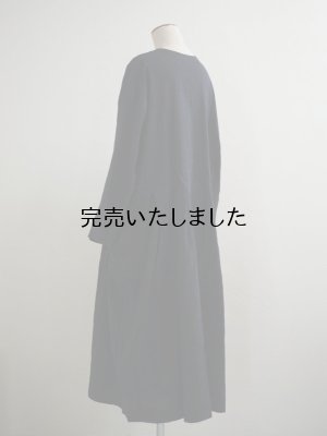 画像6: jujudhau(ズーズーダウ) BUTTON DRESS-ボタンドレス- ウールコットンブラック