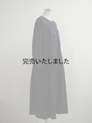 画像8: jujudhau(ズーズーダウ) BUTTON DRESS-ボタンドレス- ウールコットンブラック