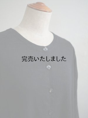 画像9: jujudhau(ズーズーダウ) BUTTON DRESS-ボタンドレス- ウールコットンブラック