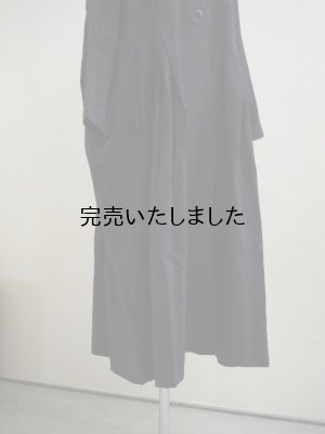 画像10: jujudhau(ズーズーダウ) BUTTON DRESS-ボタンドレス- ウールコットンブラック