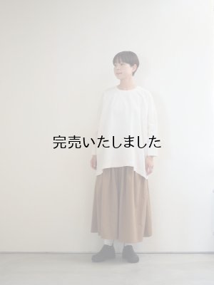 画像23: jujudhau(ズーズーダウ) SMALL NECK SHIRTS-スモールネックシャツ- ネップナチュラル