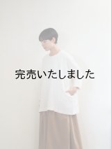 jujudhau(ズーズーダウ) SMALL NECK SHIRTS-スモールネックシャツ- ネップナチュラル