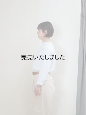 画像2: jujudhau(ズーズーダウ) 12BUTTON-12ボタン(2)-LINEN COTTON WHITE