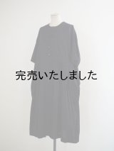 jujudhau(ズーズーダウ) BUTTON DRESS-ボタンドレス-ブラック