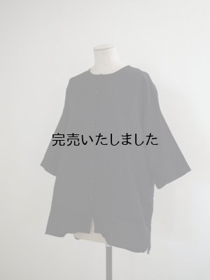 画像1: jujudhau(ズーズーダウ) UNCLE SHIRTS-アンクルシャツ- ブラック