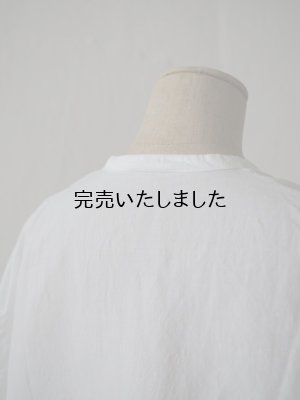 画像10: jujudhau(ズーズーダウ) STAND COLLAR DRESS-スタンドカラードレス- LINEN COTTON WHITE