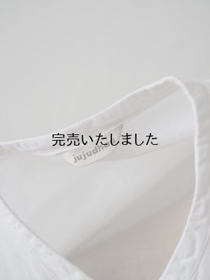 画像11: jujudhau(ズーズーダウ) STAND COLLAR DRESS-スタンドカラードレス- LINEN COTTON WHITE