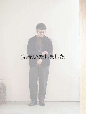 画像23: Still By Hand(スティルバイハンド) ウールクルーネックカーディガン ブラック