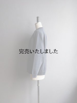 画像8: 【再入荷】Still By Hand(スティルバイハンド) コットンラグランスリーブクルーネックカーディガン ブルーグレー