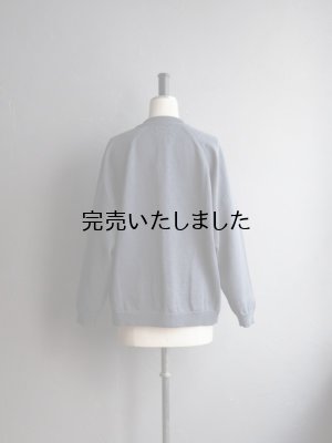 画像9: 【再入荷】Still By Hand(スティルバイハンド) コットンラグランスリーブクルーネックカーディガン ブルーグレー