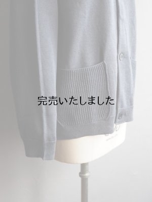 画像12: 【再入荷】Still By Hand(スティルバイハンド) コットンラグランスリーブクルーネックカーディガン ブルーグレー