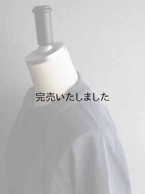 画像14: 【再入荷】Still By Hand(スティルバイハンド) コットンラグランスリーブクルーネックカーディガン ブルーグレー