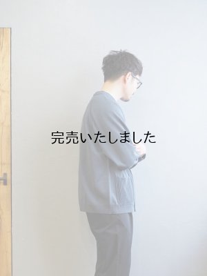 画像5: 【再入荷】Still By Hand(スティルバイハンド) コットンラグランスリーブクルーネックカーディガン ブルーグレー