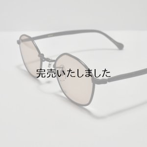 画像3: kearny eye wear(カーニーアイウェア) gravel-8 black stone×dark brown(coarse tea lens)