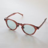 kearny eye wear(カーニーアイウェア) dearie clear brown(blue green lens)