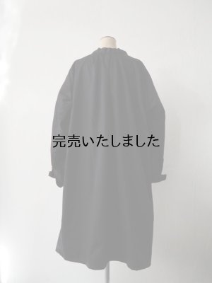 画像6: Le Laboureur(ルラブルール)-BLOUSE AUVERGNATE-プルオーバースモックシャツ ブラック