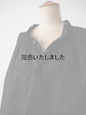 画像8: Le Laboureur(ルラブルール)-BLOUSE AUVERGNATE-プルオーバースモックシャツ ブラック