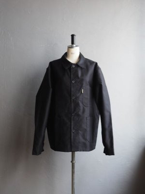 画像4: Le Laboureur(ルラブルール)-VESTON-カバーオールジャケット ブラックモールスキン