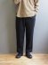 画像1: LAMOND(ラモンド) Dry Touch Semi Wide Trousers ブラック (1)