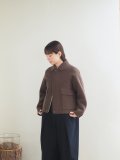 LAMOND(ラモンド) DOUBLE WEAVE WOOL BLOUSON ブラウン