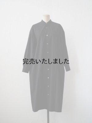 画像4: pub(ピューブ) コットンワッシャー シャツワンピース ブラック