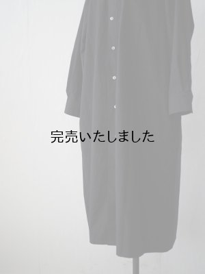 画像10: pub(ピューブ) コットンワッシャー シャツワンピース ブラック