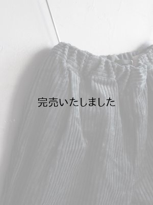 画像8: 【再入荷】Still By Hand(スティルバイハンド) 3.5W コーデュロイイージーパンツ ブルーチャコール