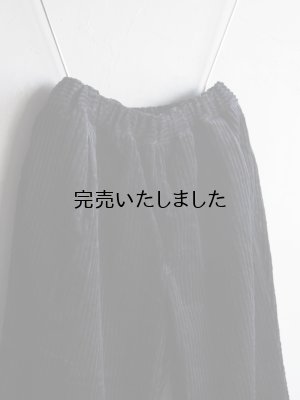 画像6: 【再入荷】Still By Hand(スティルバイハンド) 3.5W コーデュロイイージーパンツ ブラック