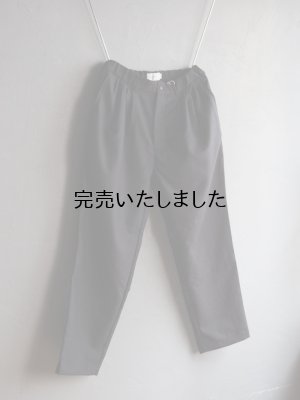 画像5: Still By Hand(スティルバイハンド) ウールナイロン4タックテーパードスラックス インクブラック