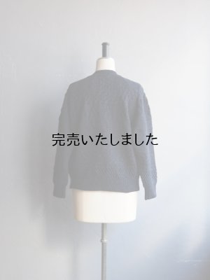画像4: ASEEDONCLOUD(アシードンクラウド) Sankayo cable knit P/O ネイビー