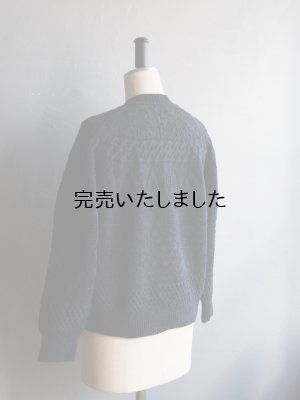 画像15: ASEEDONCLOUD(アシードンクラウド) Sankayo cable knit P/O ネイビー