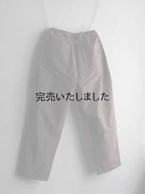 画像13: Still By Hand(スティルバイハンド) ナイロン1タックイージーテーパードパンツ ブラウン