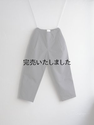 画像4: Still By Hand(スティルバイハンド) ナイロン1タックイージーテーパードパンツ ブラック