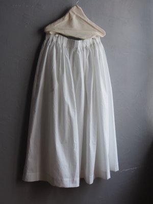 画像2: DUI JUJUDHAU(デュイ ズーズーダウ)GATHER SKIRT L/C WHITE