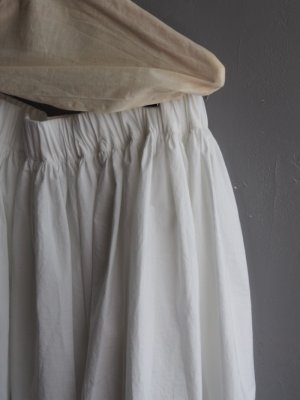 画像5: DUI JUJUDHAU(デュイ ズーズーダウ)GATHER SKIRT L/C WHITE