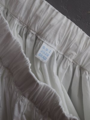 画像11: DUI JUJUDHAU(デュイ ズーズーダウ)GATHER SKIRT L/C WHITE