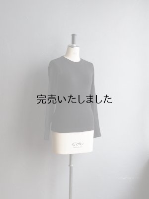 画像5: Gicipi(ジチピ) RAFANO-クルーネックロングスリーブTシャツ(レディース)-ブラック