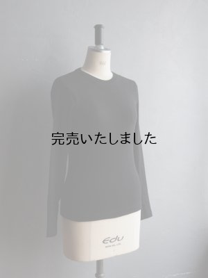 画像6: Gicipi(ジチピ) RAFANO-クルーネックロングスリーブTシャツ(レディース)-ブラック