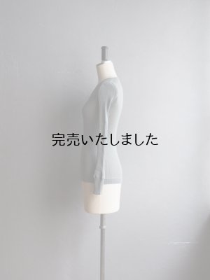 画像2: Gicipi(ジチピ) ZUCCHINA-ウールシルクVネックニットソー(レディース) グレー