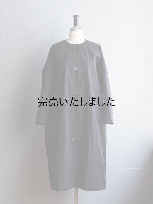 画像4: DUI JUJUDHAU(デュイ ズーズーダウ) ROUND NECK COAT-ラウンドネックコート LSブラック